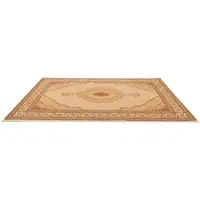 Photo of Round Oriental Power Loom Stain Resistant Area Rug