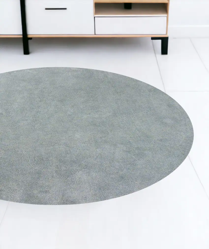 Polyester Blue Heather Area Rug Photo 1