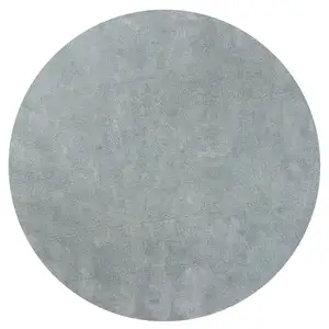 Photo of Round  Polyester Blue Heather Area Rug