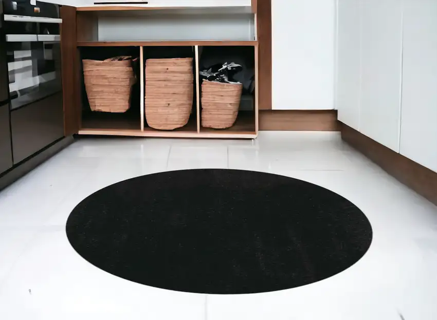 Polyester Espresso Area Rug Photo 1