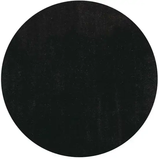 Round  Polyester Espresso Area Rug Photo 1