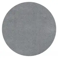 Photo of Round Polyester Grey Area Rug