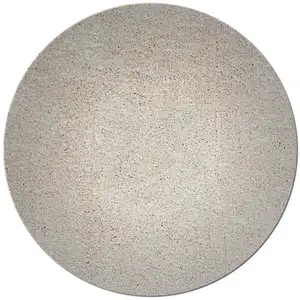 Photo of Round  Polyester Ivory  Area Rug