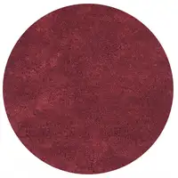 Photo of Round Polyester Red Area Rug