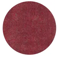 Photo of Round Polyester Red Heather Area Rug