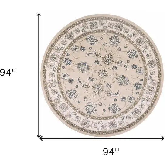 Polypropylene Beige Or  Ivory  Area Rug Photo 5