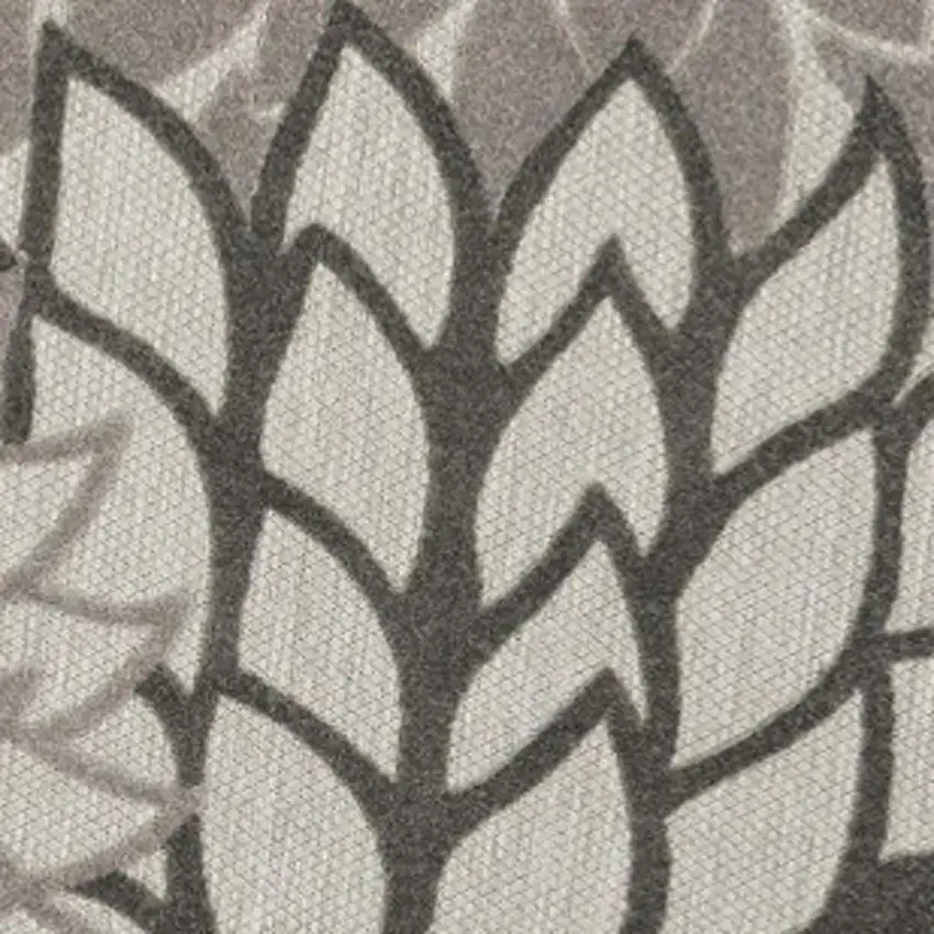 8' Gray Round Indoor Outdoor Area Rug Photo 4