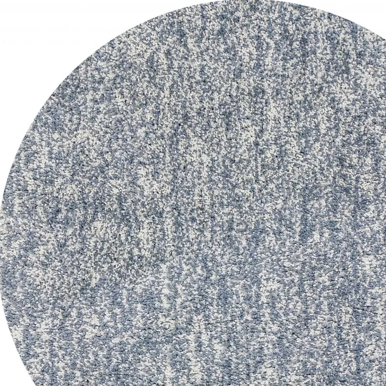 Round Slate Heather Plain Indoor Area Rug Photo 3