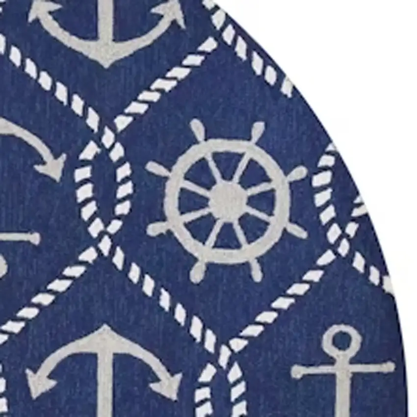 Uv Treated Polypropylene Navy Area Rug Photo 5