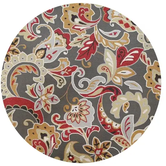 Uv Treated Polypropylene Taupe Area Rug Photo 2