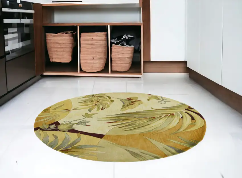 Wool Coral Or Ivory  Area Rug Photo 1