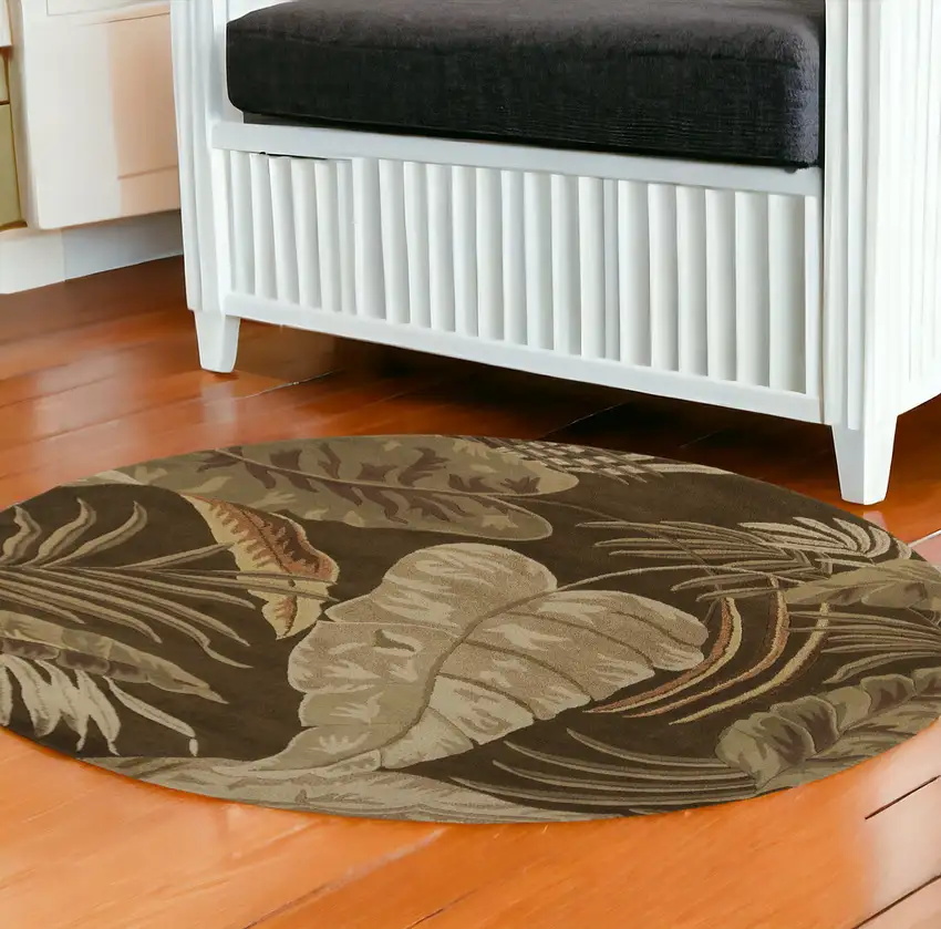 Wool Mocha Area Rug Photo 1