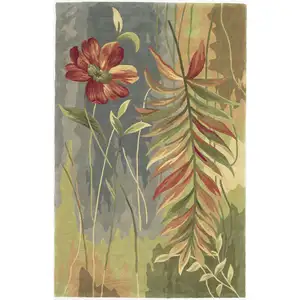 Photo of Round  Wool Multicol or  Area Rug