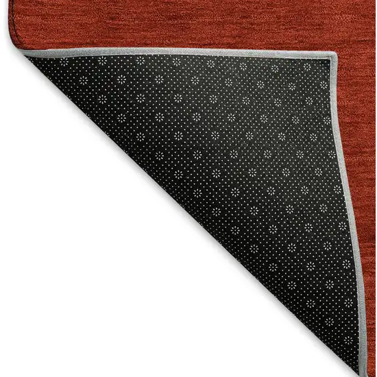 Ruby Red Green And Ivory Christmas Washable Area Rug With UV Protection Photo 7