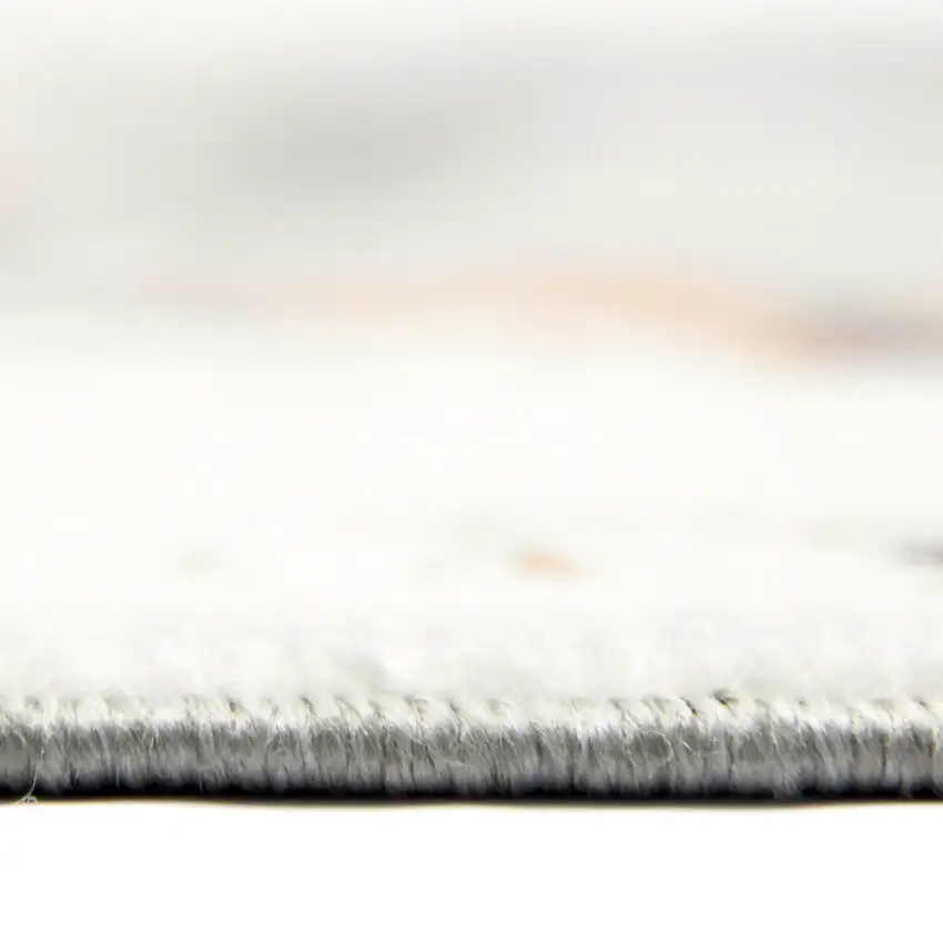 Rust Abstract Power Loom Area Rug Photo 3
