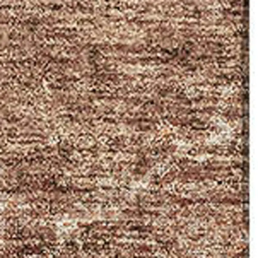Rust And Beige Abstract Washable Area Rug With UV Protection Photo 3