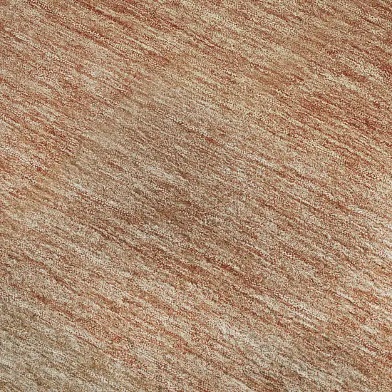 Rust And Beige Ombre Washable Area Rug With UV Protection Photo 2
