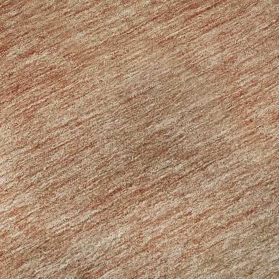 Rust And Beige Ombre Washable Area Rug With UV Protection Photo 1