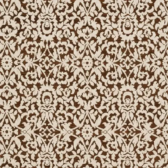 Rust And Beige Oriental Area Rug Photo 5
