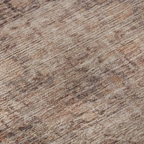 Rust And Beige Oriental Washable Area Rug With UV Protection Photo 9