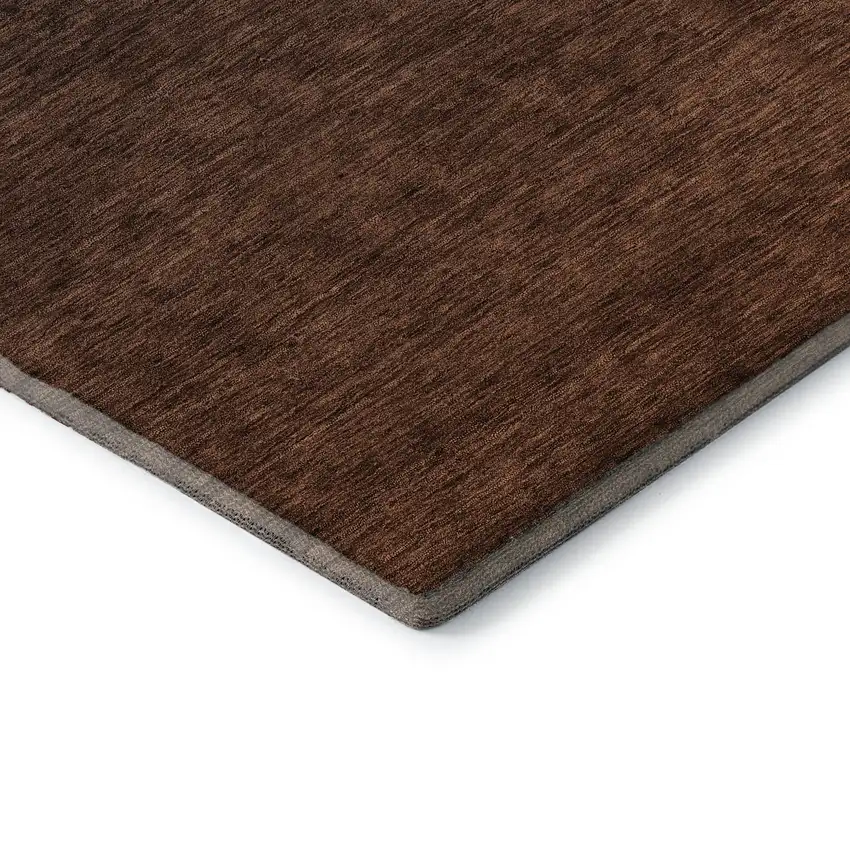 Rust And Charcoal Ombre Washable Area Rug With UV Protection Photo 8