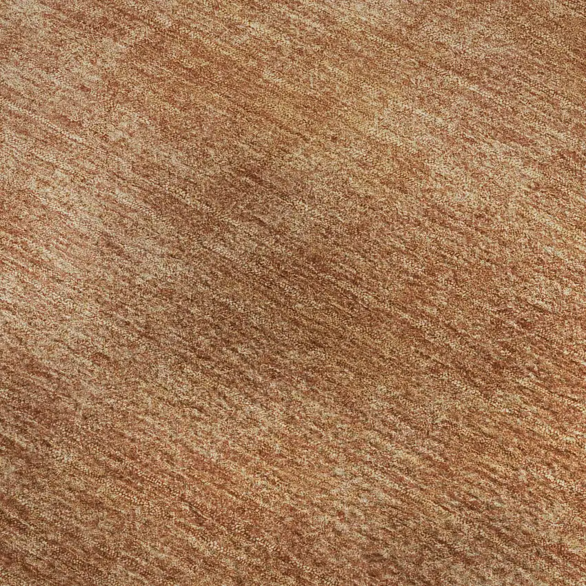 Rust And Copper Abstract Washable Area Rug With UV Protection Photo 3