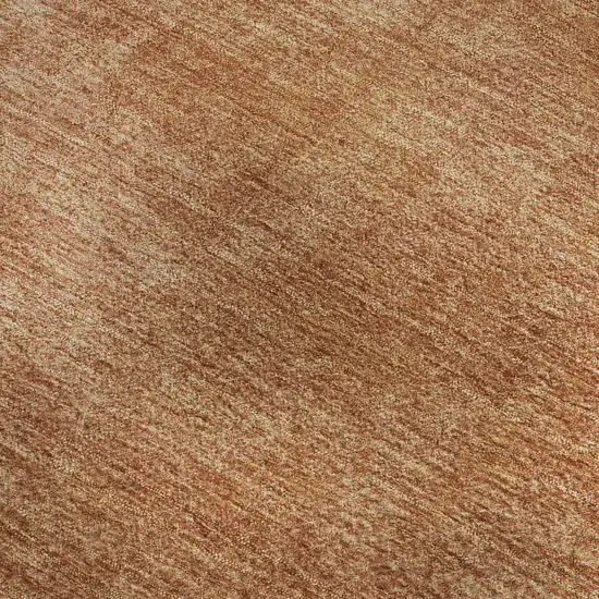 Rust And Copper Abstract Washable Area Rug With UV Protection Photo 2