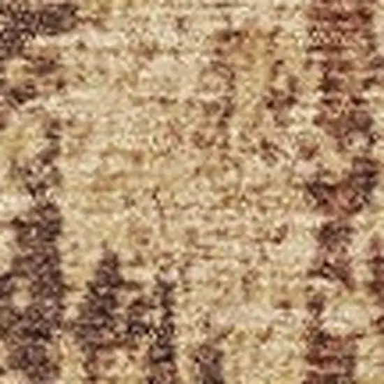 Rust And Copper Abstract Washable Indoor Outdoor Area Rug Photo 3