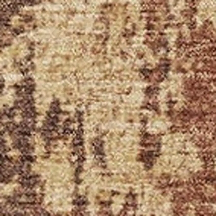 Rust And Copper Abstract Washable Indoor Outdoor Area Rug Photo 3