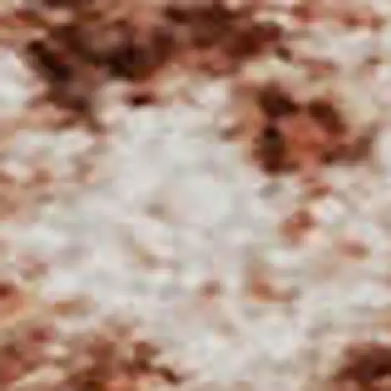 Rust And Coral Abstract Washable Area Rug With UV Protection Photo 3