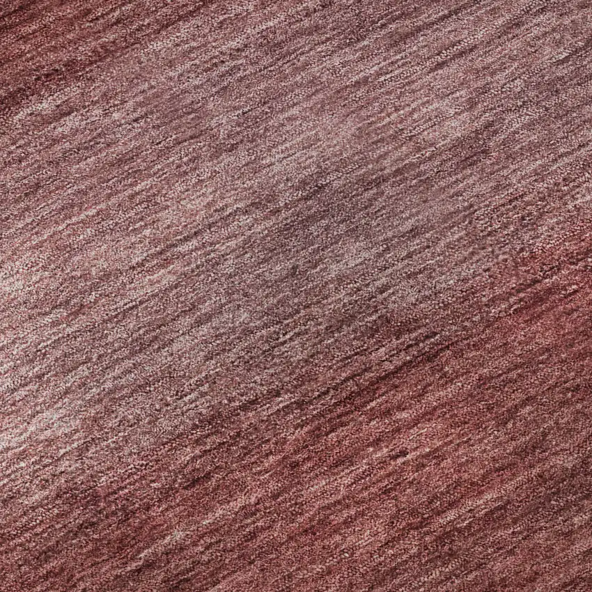 Rust And Coral Striped Washable Area Rug With UV Protection Photo 1