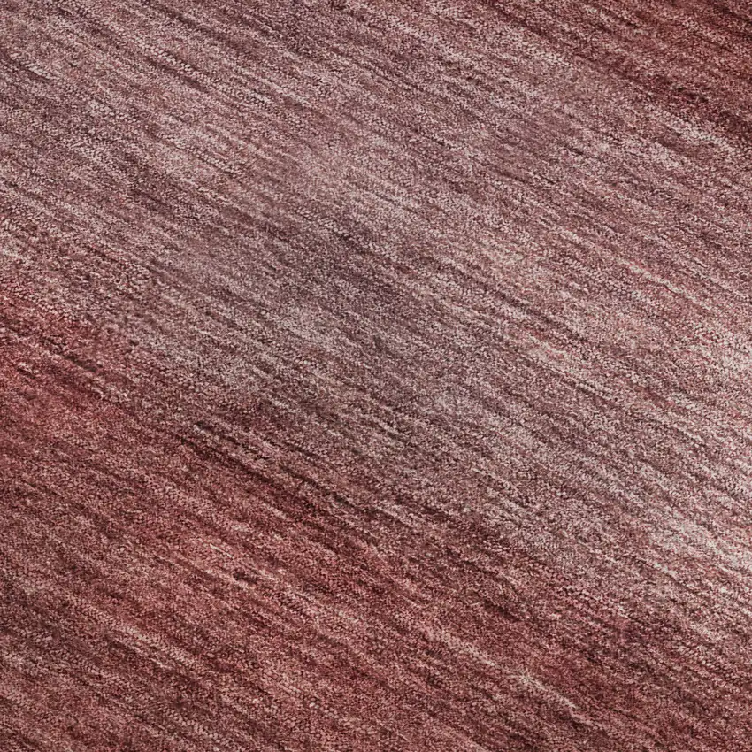 Rust And Coral Striped Washable Area Rug With UV Protection Photo 2