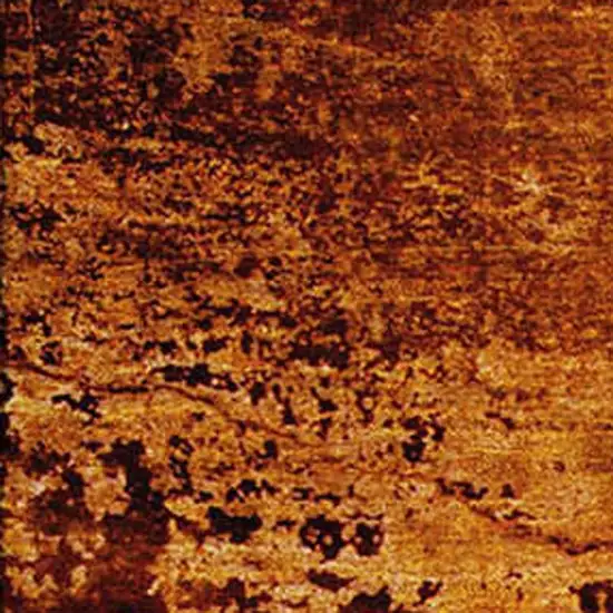 Rust And Gray Abstract Washable Area Rug With UV Protection Photo 3