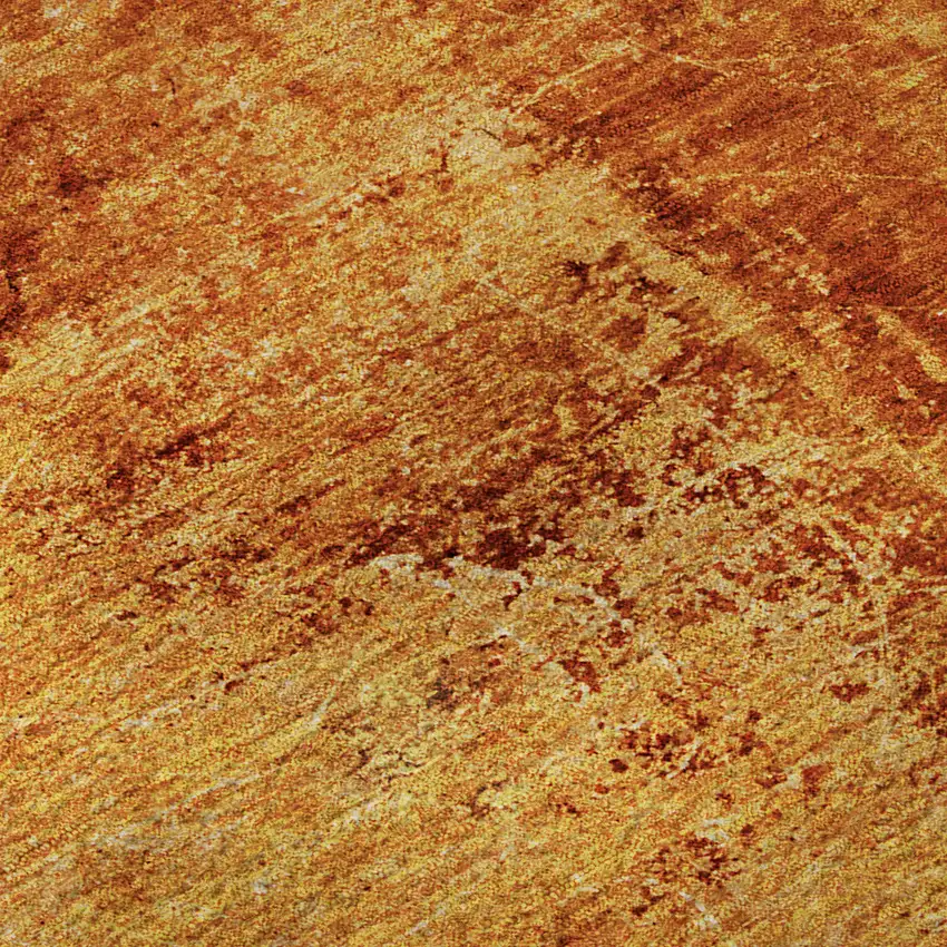 Rust And Gray Abstract Washable Area Rug With UV Protection Photo 9