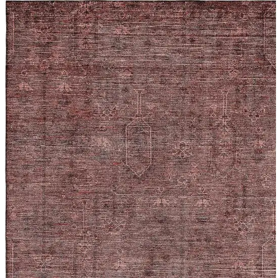 Rust And Gray Southwestern Washable Area Rug With UV Protection Photo 4