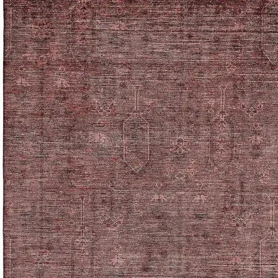Rust And Gray Southwestern Washable Area Rug With UV Protection Photo 3