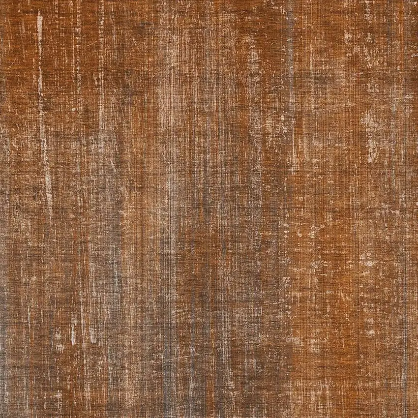 Rust And Gray Striped Washable Area Rug With UV Protection Photo 3