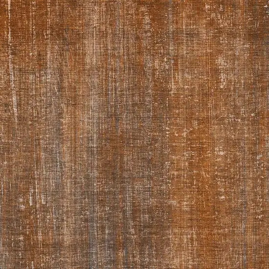 Rust And Gray Striped Washable Area Rug With UV Protection Photo 4