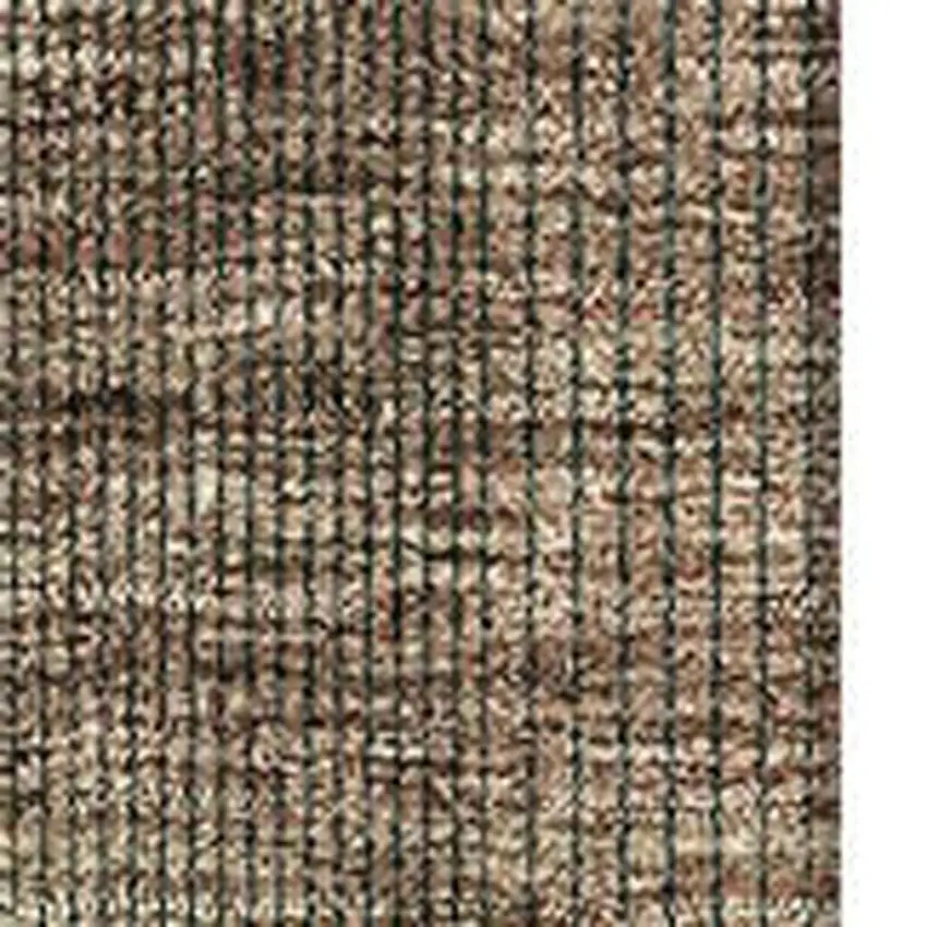 Rust And Gray Striped Washable Area Rug With UV Protection Photo 3
