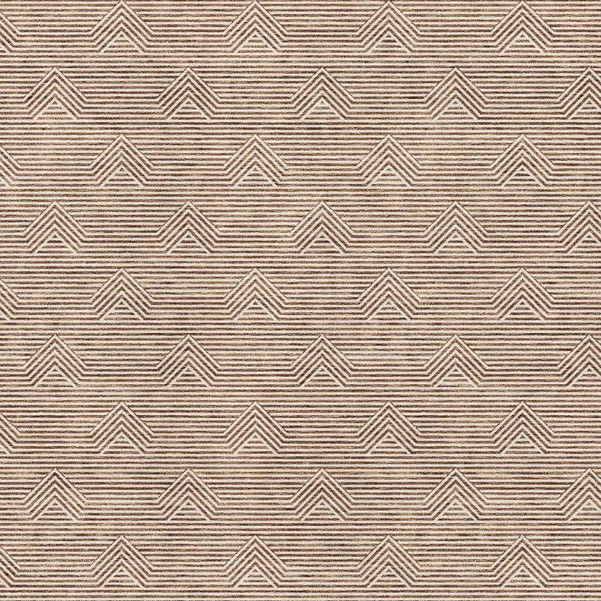 Rust And Ivory Abstract Geometric Washable Area Rug With UV Protection Photo 4