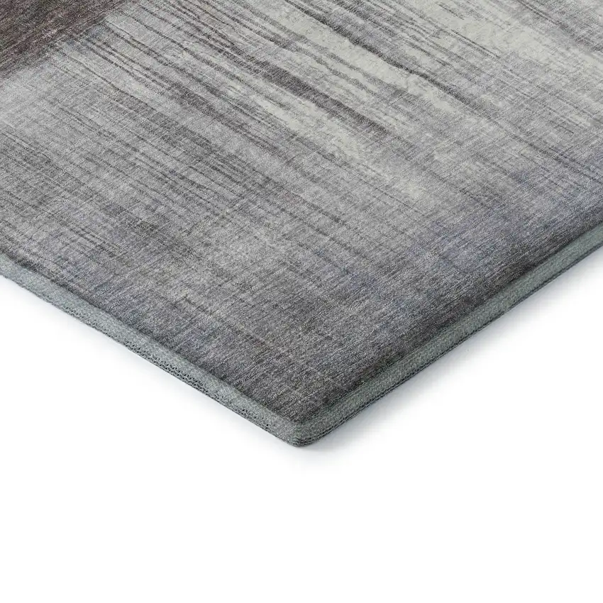 Rust And Ivory Abstract Washable Area Rug With UV Protection Photo 4