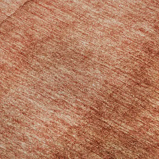 Rust And Ivory Ombre Washable Area Rug With UV Protection Photo 4