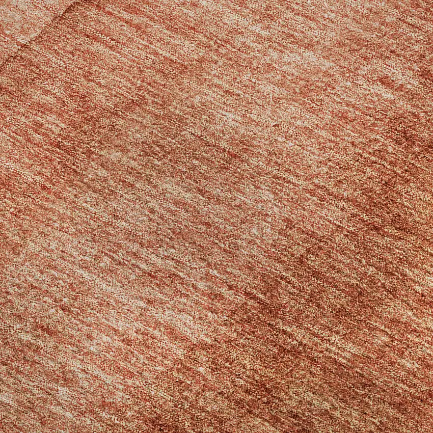 Rust And Ivory Ombre Washable Area Rug With UV Protection Photo 4