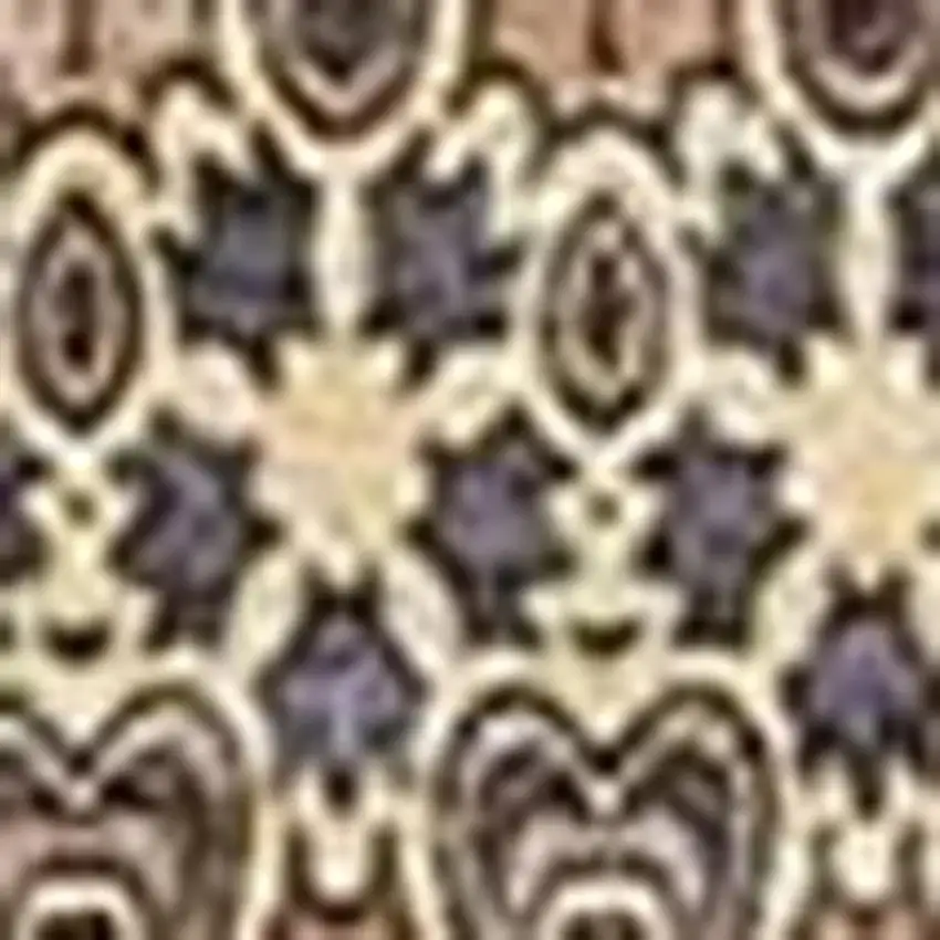 Rust And Purple Striped Washable Area Rug With UV Protection Photo 4