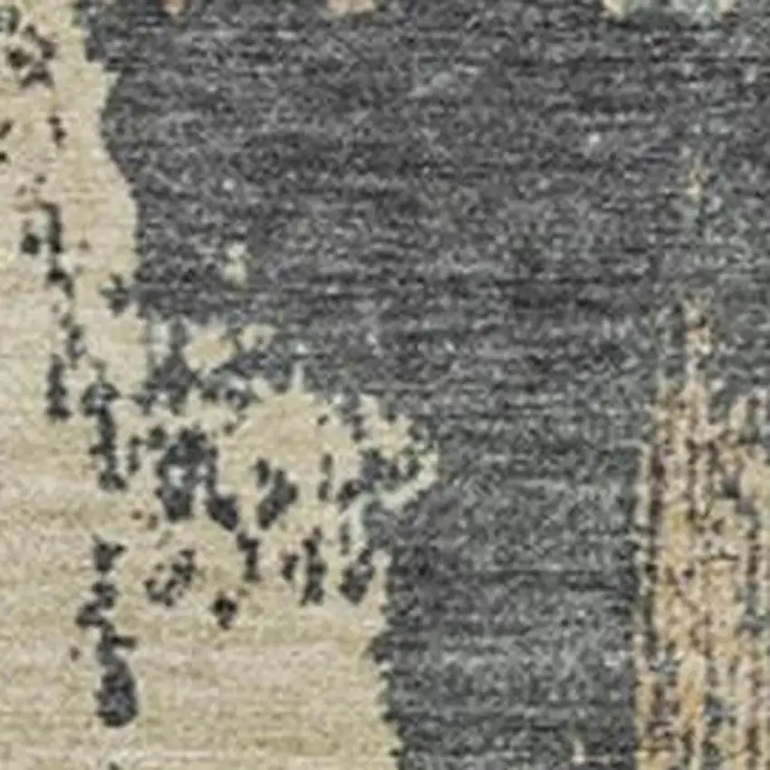 Rust Beige And Charcoal Abstract Washable Indoor Outdoor Area Rug Photo 3
