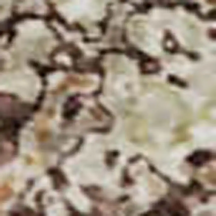 Rust Beige And Peach Abstract Washable Area Rug With UV Protection Photo 2