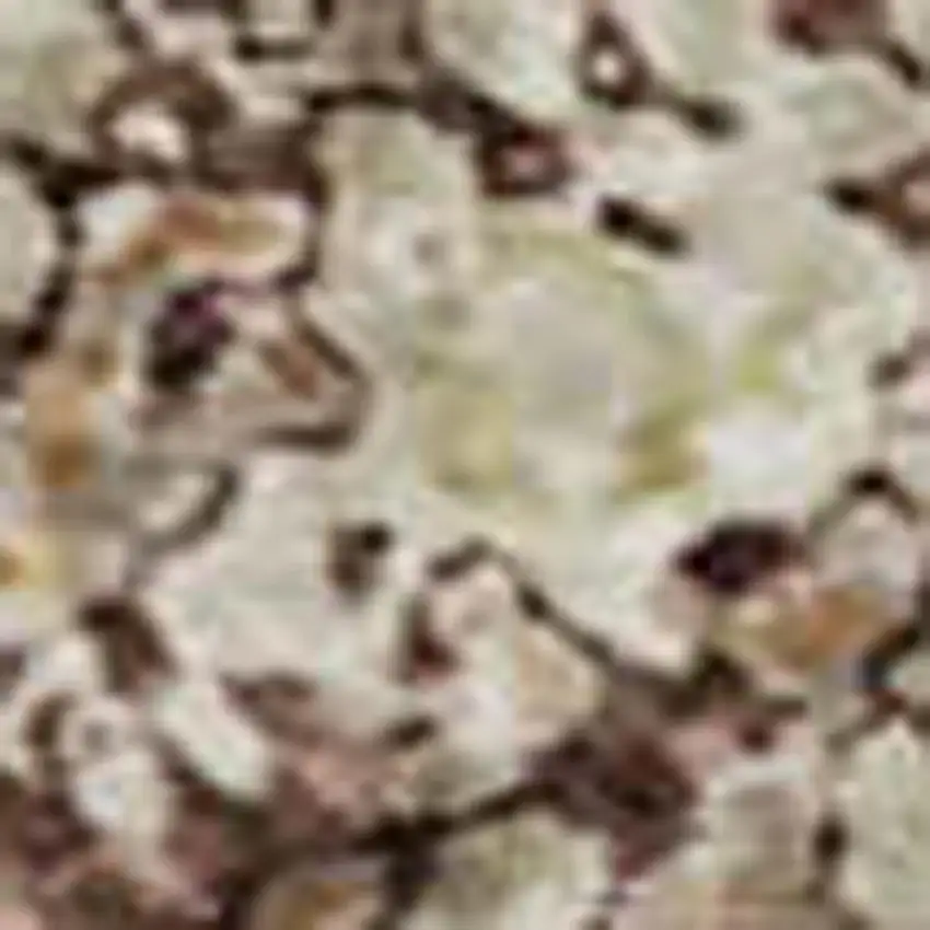 Rust Beige And Peach Abstract Washable Area Rug With UV Protection Photo 2