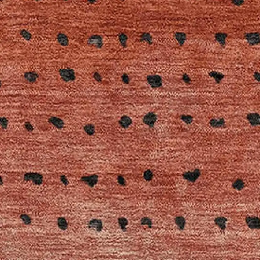 Rust Charcoal And Gray Abstract Washable Area Rug With UV Protection Photo 3