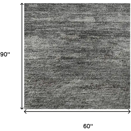 Rust Charcoal And Gray Abstract Washable Area Rug With UV Protection Photo 9