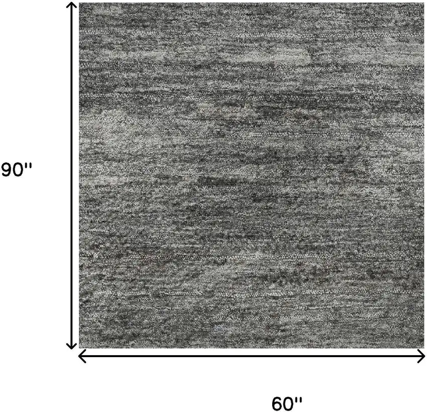 Rust Charcoal And Gray Abstract Washable Area Rug With UV Protection Photo 9